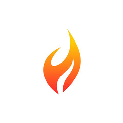 Fire icon symbol logo design