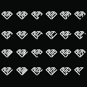 SAA to SAZ letter logo creative design, Multiple triple letter logo design