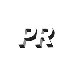 PR logo. Public Relations 3D icon