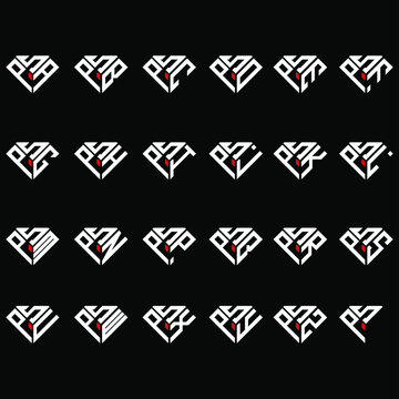 SPA to SPZ letter logo creative design, Multiple triple letter logo design