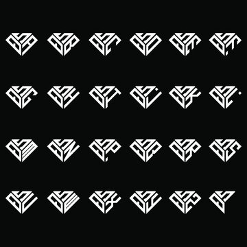 SQA to SQZ letter logo creative design, Multiple triple letter logo design