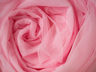Texture de tulle rose pour fond et arrière-plan doux et féminin - mariage, amour et saint-valentin