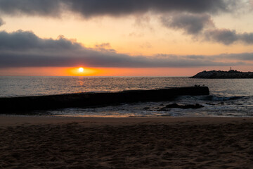 Obraz premium sunset at the beach