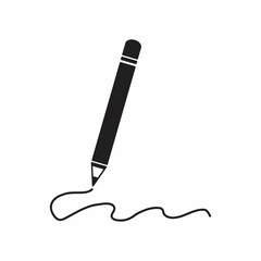 Document write cartoon illustration on white isolated background