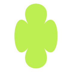 Set of abstract green banners with leaf. Vector elements for design.