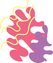 Abstract Background Art Shape and Line