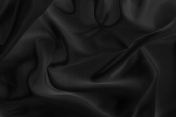 Closeup of black smoot fabric