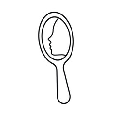 mirror icon illustration isolated