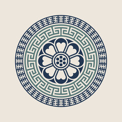 Vector image of korean ornament