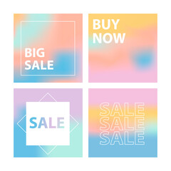 Banner Template Sticker big sale Buy now text sign Vector holiday illustration.
