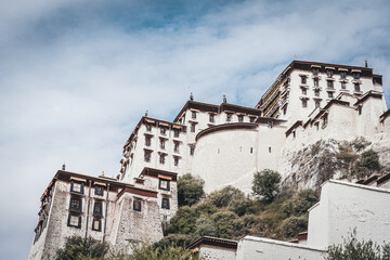 Architectural landscape of Potala Palace in Tibet