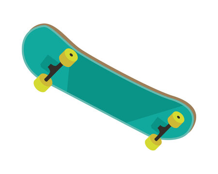 green skateboard sport