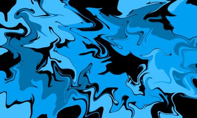 Abstract background blue tone illustration. Marble pattern, swirls. blank backdrops.