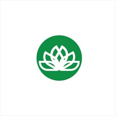 yoga logo vector lotus template