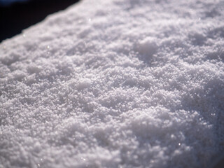 平らに積もった雪