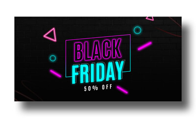 Black Friday Neon Effects Design