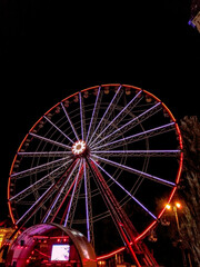 ferris wheel in night