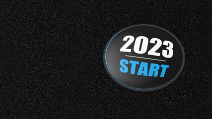 3d rendering of 2023 year start BTN