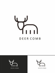 deer logo for company in editable vector format