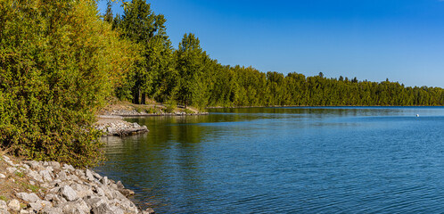 Lake Pend Oreille and Mountains From Pend d’Oreille Bay Trail , Sandpoint, Idaho, USA