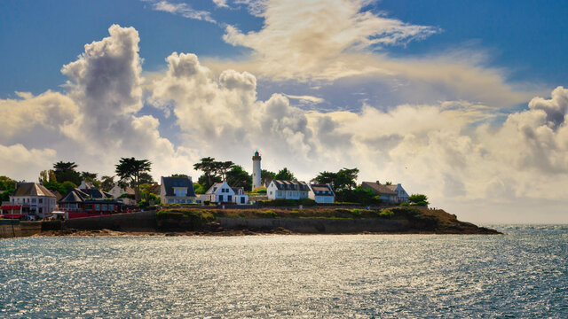 La pointe de Port-Navalo, Arzon, Morbihan, Bretagne