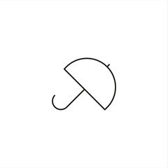 umbrella money insurance symbol single icon line style graphic design vector