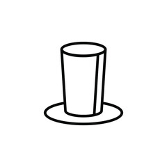 Hat, Accessory, Fashion Line Icon, Vector, Illustration, Logo Template. Suitable For Many Purposes.