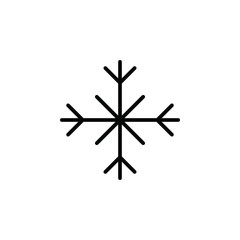 Winter, Snowfall, Snow, Snowflake, Cold, Symbol, Ice, Weather Line Icon, Vector, Illustration, Logo Template. Suitable For Many Purposes.