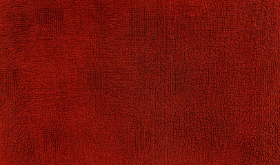 warmy red towel texture for background. textile fabric consist of cotton fiber material. plush,...