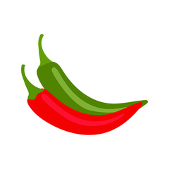 chili pepper icon, spicy vegetable sign, vector illustration