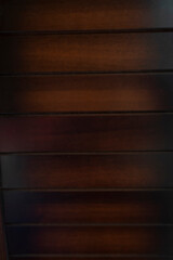 Brown rich wooden background from horizontal planks