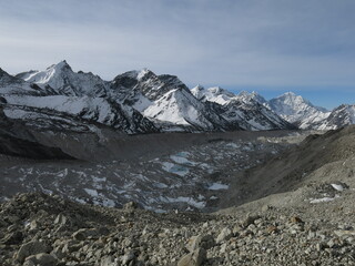 Khumbu Glacier seen from Gorak Shep.