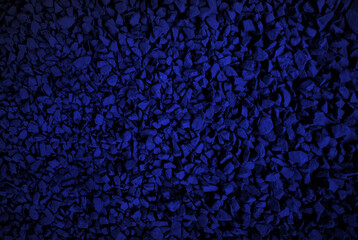 Blue small road stone background.