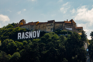 The castle of Rasnov or Rosenau in Romania