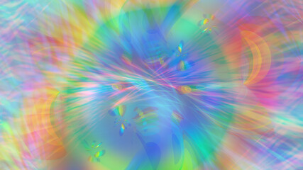 Abstract multicolored background with rainbow shapes