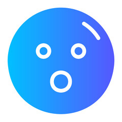 astonished gradient icon