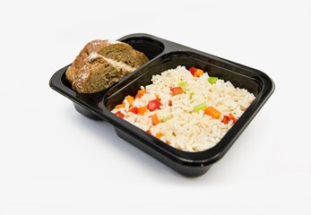 Simple meal in box