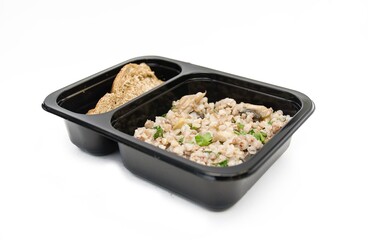 Simple meal in box
