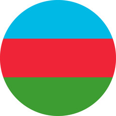 Azerbaijan flag, nation symbol vector illustration , color design background, original concept
