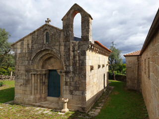 Fototapeta na wymiar Romanesque church in the Duero Valley in Portugal