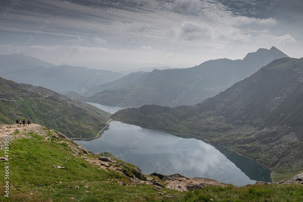 Wall mural panorama of snowdonia, wales, uk