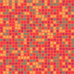 Fototapeta premium Abstract Geometric Pattern generative computational art illustration