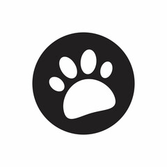 Animal paw print icon