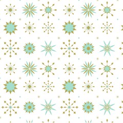 Christmas Seamless Snowflake Pattern