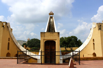 Observation deck of the vrihat samrat yantra (the world's largest sundial). Jaipur, India