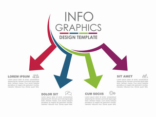 Infographic design template with place for your data. Vector illustration.