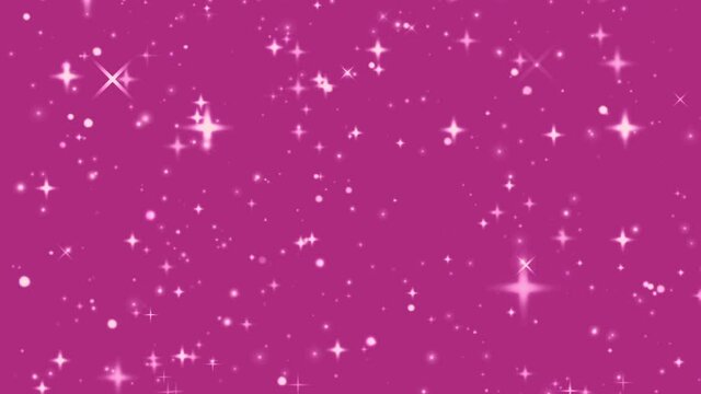 Pink stars spakles background