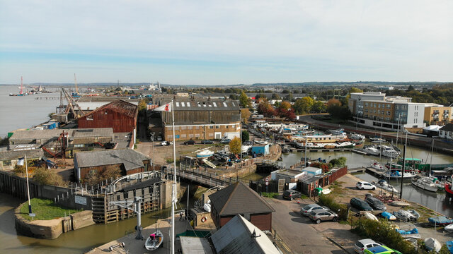 aerial view of gravesend
