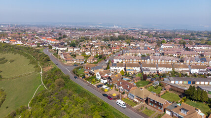 Fototapeta premium Aerial view of medway