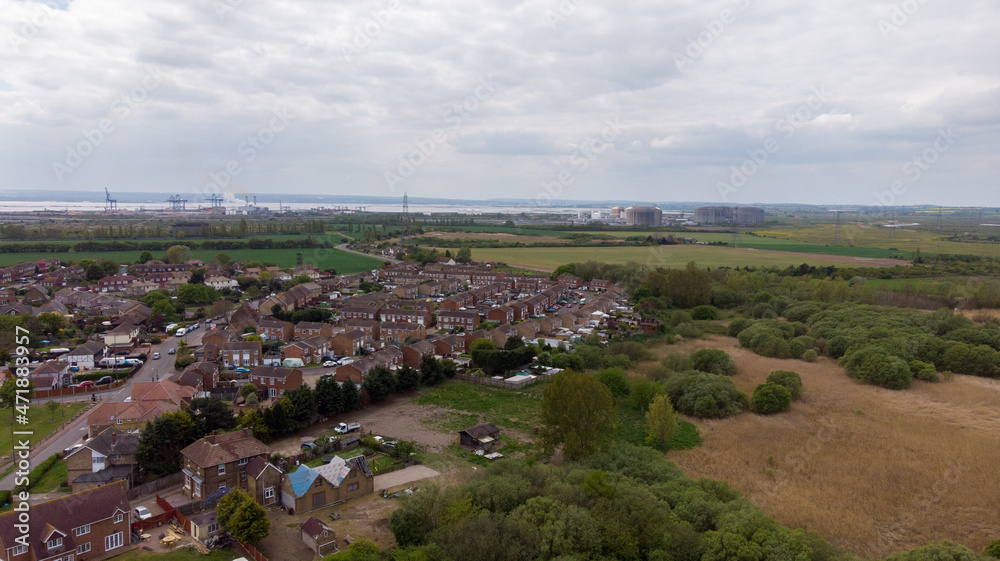 Wall mural Aerial view of medway